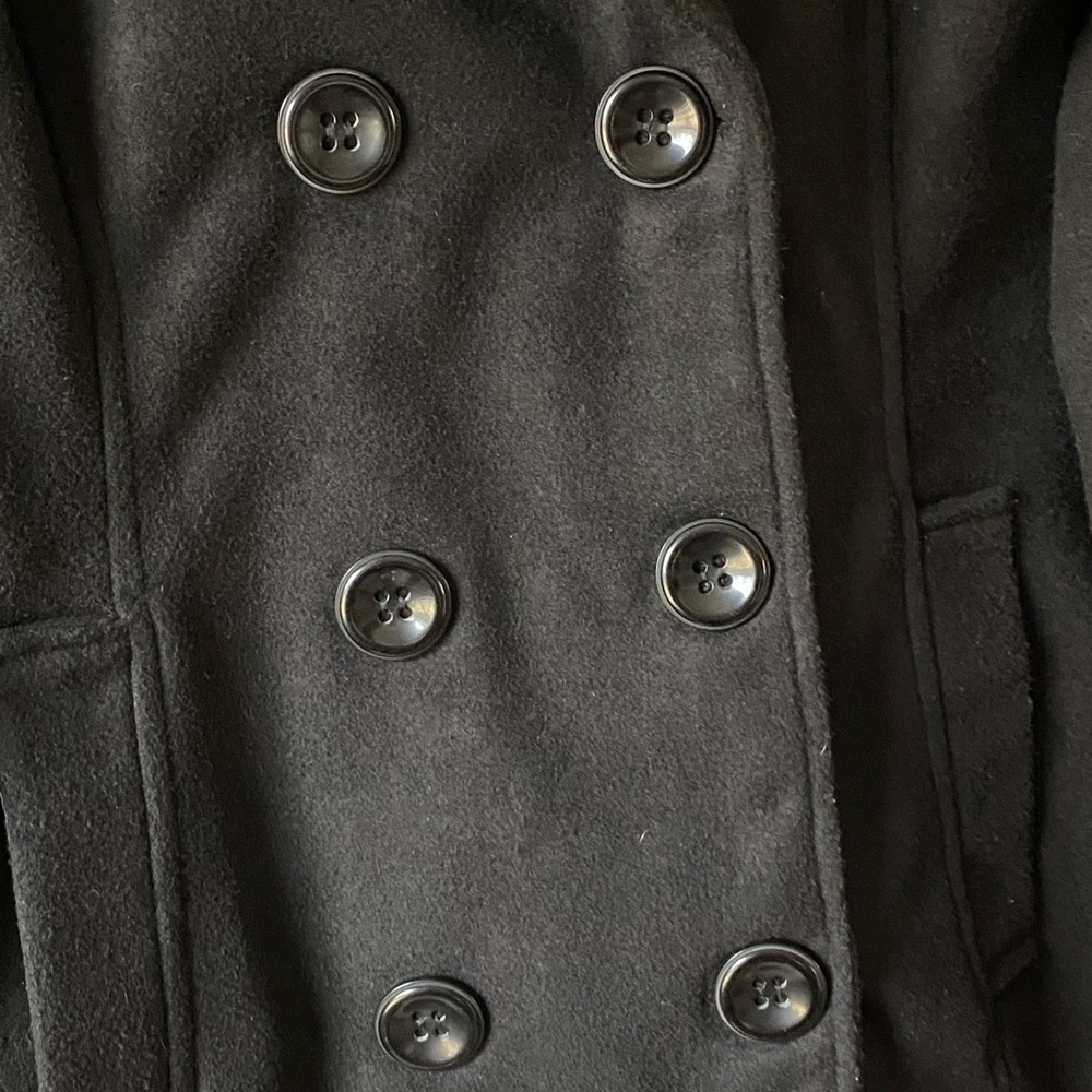 NWT Rampage black pea coat. Size medium - Picture 4 of 6